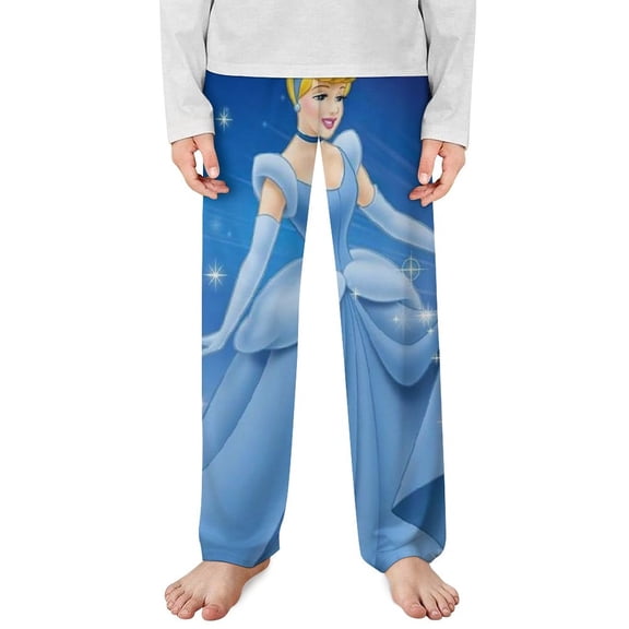 Cinderella Pajama Pants Long Sleep Pants Soft Elastic Waist PJ Bottoms Lounge Pants