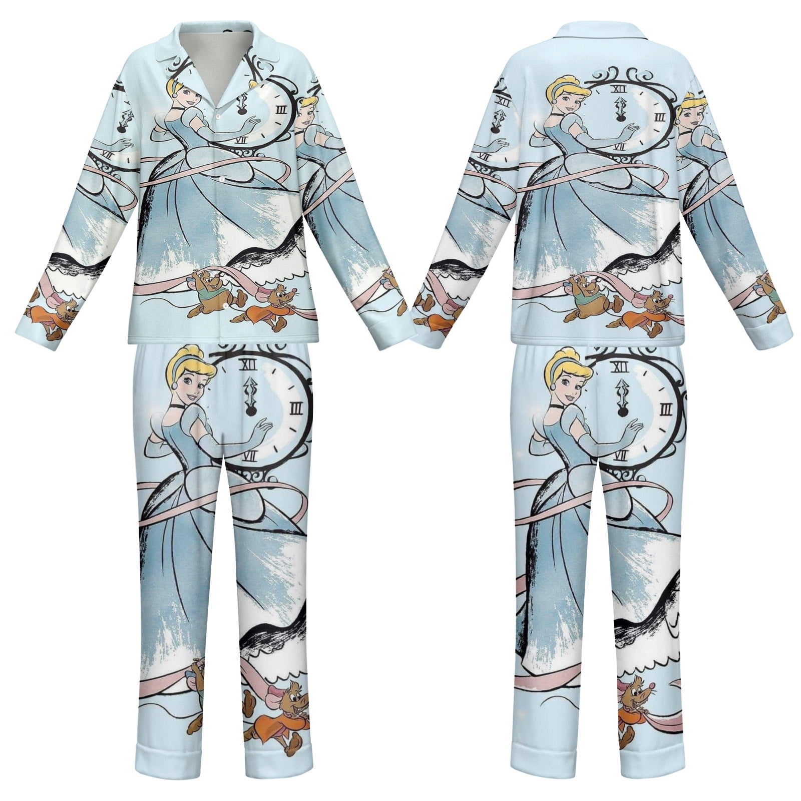 Cinderella Pajama set for Women 2 Piece Long Women's Pyjamas sets ...