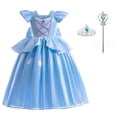 thumbnail image 1 of Cinderella Princess Dress for Toddler Girls with Accessories, Fancy Outfit 1-6Y, 1 of 7