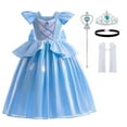 thumbnail image 1 of Cinderella Princess Dress for Toddler Girls with Accessories, Fancy Outfit 1-6Y, 1 of 7