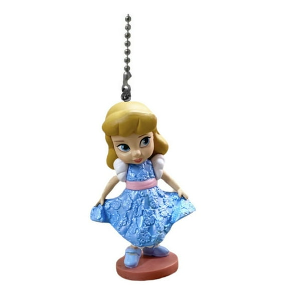 Cinderella Princess Toddler Fan Lamp Pull Chain PVC Figure Baby Figurine 3 New