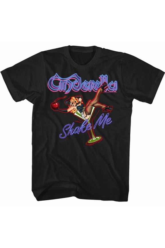 Cinderella Shake Me Black Adult T-Shirt 6Xl