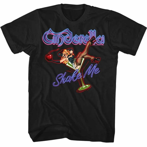 Cinderella Shake Me Black Adult T-Shirt Xlt