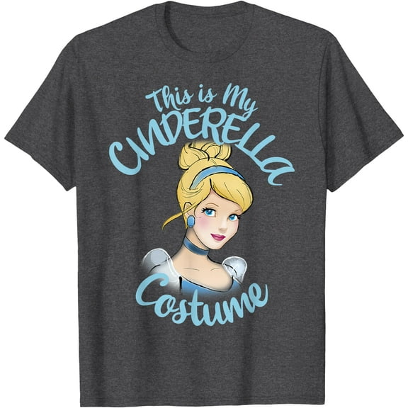 Cinderella This Is My Tee Halloween DTG Print Unisex T-Shirt,Dark Heather Grey Color,Size M