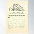 thumbnail image 1 of Cinderella Vintage Page Poster Wall Art, Modern Wall Decor For Living Room Bedroom, 8x12 UNFRAMED, 1 of 3
