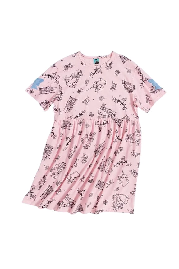 Womens Fairytale Bows Smock Dress