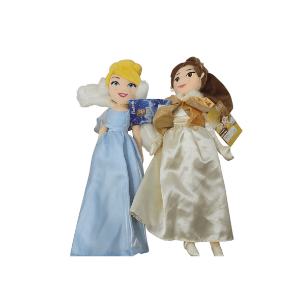 Cinderella and Belle 2 Pack Plushies