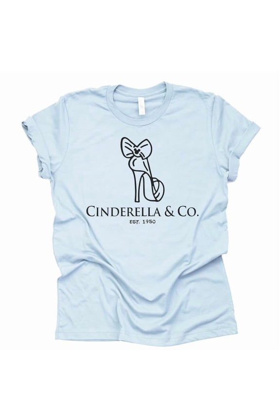 Cinderella and Company Vacation Shirt Unisex Casual Short Sleever (Light Blue-Small)