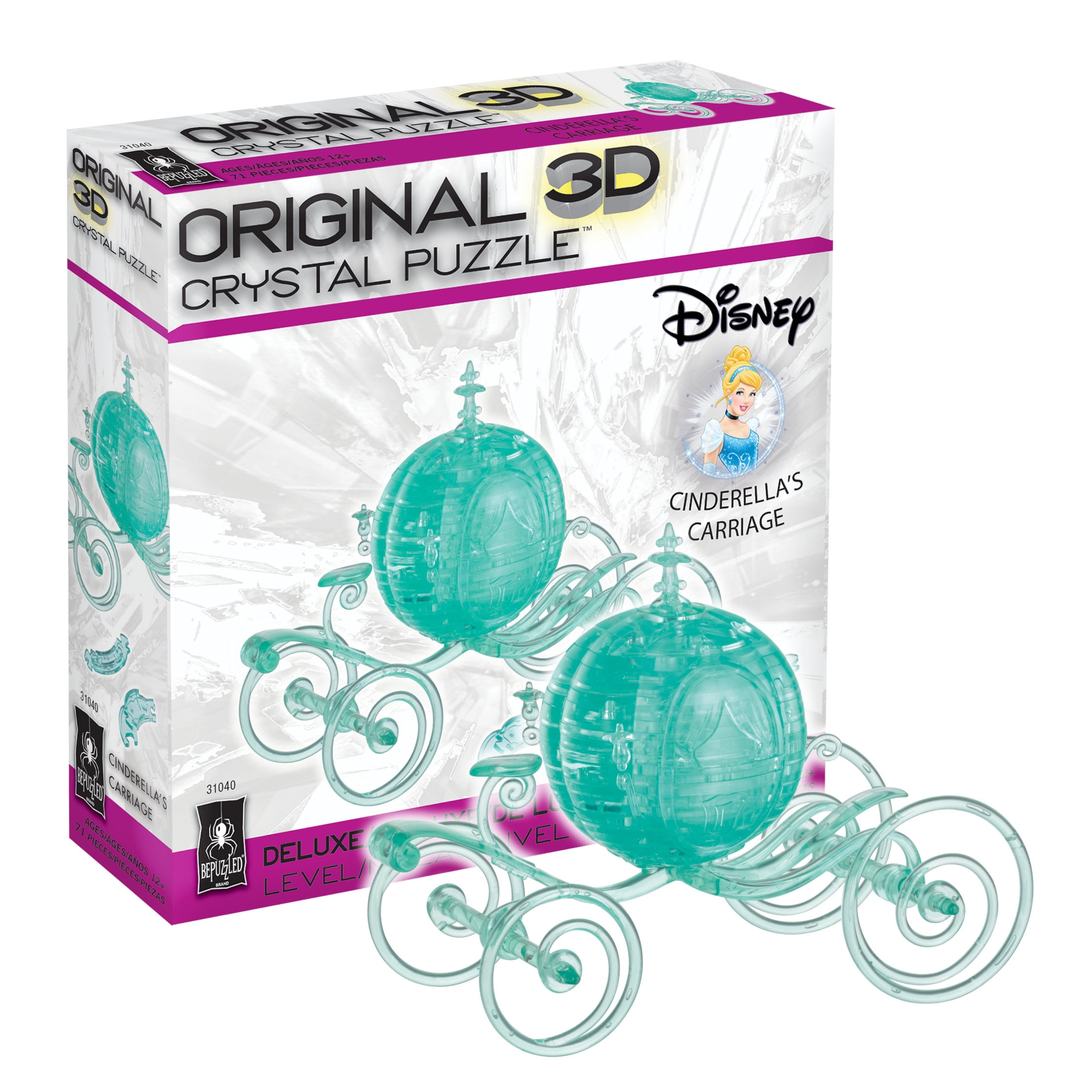 Cinderella's Carriage Original 3D Crystal Puzzle by BePuzzled