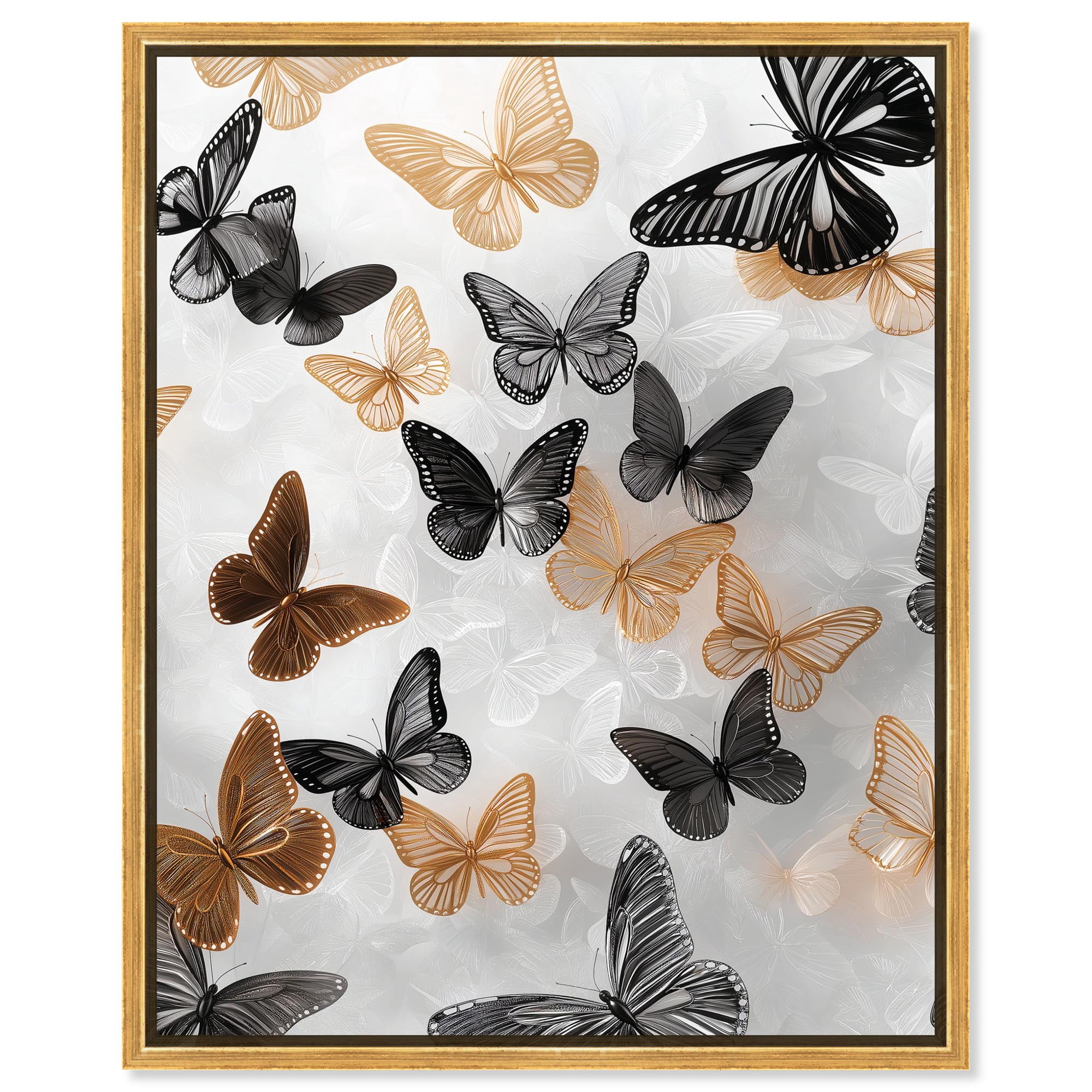 Cinderflight I Canvas Elegant Art Prints by Art Remedy, Gold Frame, 36 ...