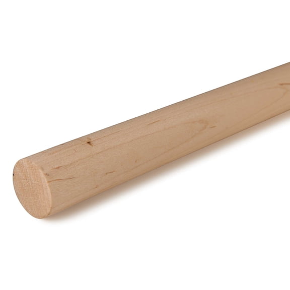 Cindoco Maple Dowel 1-1/8" Round, Single Piece
