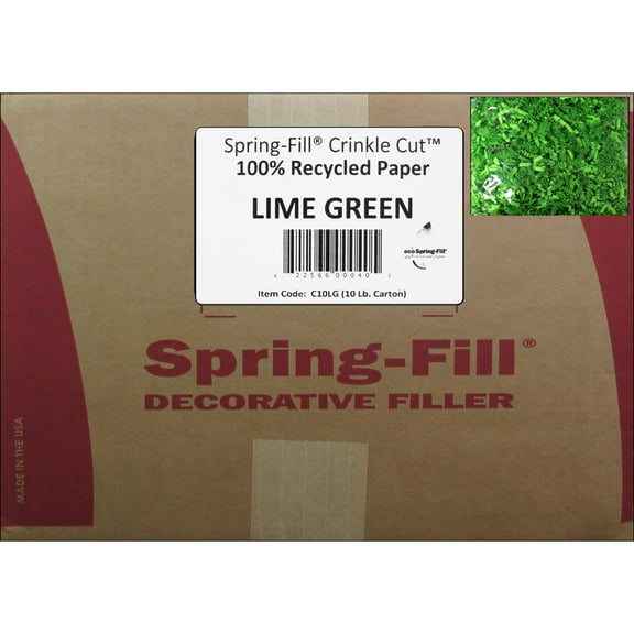 Cindus Krinkle Shred Box 10lb Lime Green