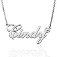 thumbnail image 1 of Cindy Custom Name Necklace Customized Personalized Plated Name Necklace for Mother Daughter Friendship Women Valentine's Day Christmas Birthday New Year Silver, 1 of 7