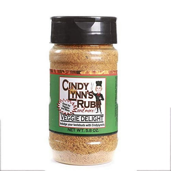 Cindy Lynns Veggie Delight Rub and Seasoning- 5.8 oz