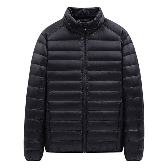 Cindysus Men Business Packable Puffer Coat Mens Lightweight Down Coats ...
