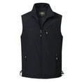 thumbnail image 1 of Cindysus Men Lightweight Full Zip Stand Collar Jackets Holiday Casual Fishing Travel Vest Basic Jacket  Black 2XL, 1 of 2