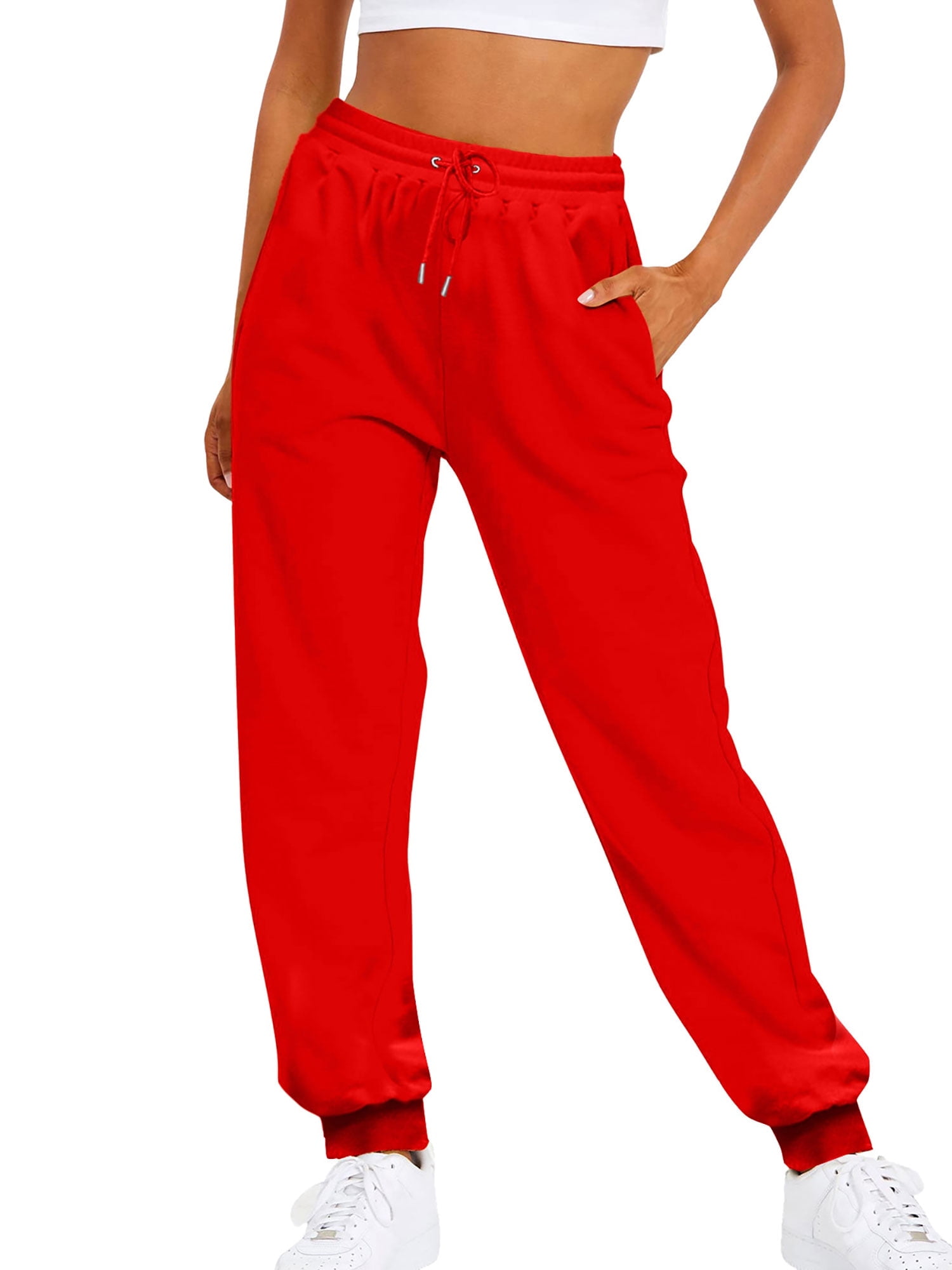 Womens Activewear Red Joggers Women FYSEL® Catalina Jogger