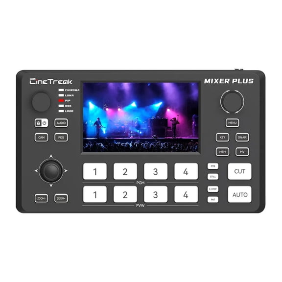 CineTreak Mixer Plus 4-Channel HDMI Streaming Video Switcher with 4.5-inch Display