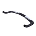 thumbnail image 1 of Cinelli Alloy Bullhorn Bar Black w/White (31.8) 40cm, 1 of 3