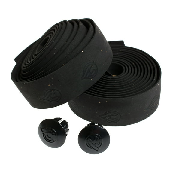 Cinelli Cork Ribbon Handlebar Tape Black Bicycle Handlebar Grip With Plugs