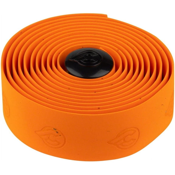Cinelli Cork Ribbon Handlebar Tape Orange Bar Wrap Adhesive Back Includes Plugs