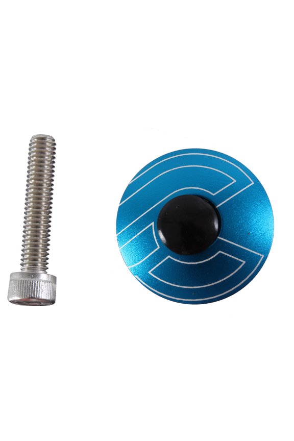 Top Cap Kit, Cinelli, 1-1/8" Alloy Steerers, Blue