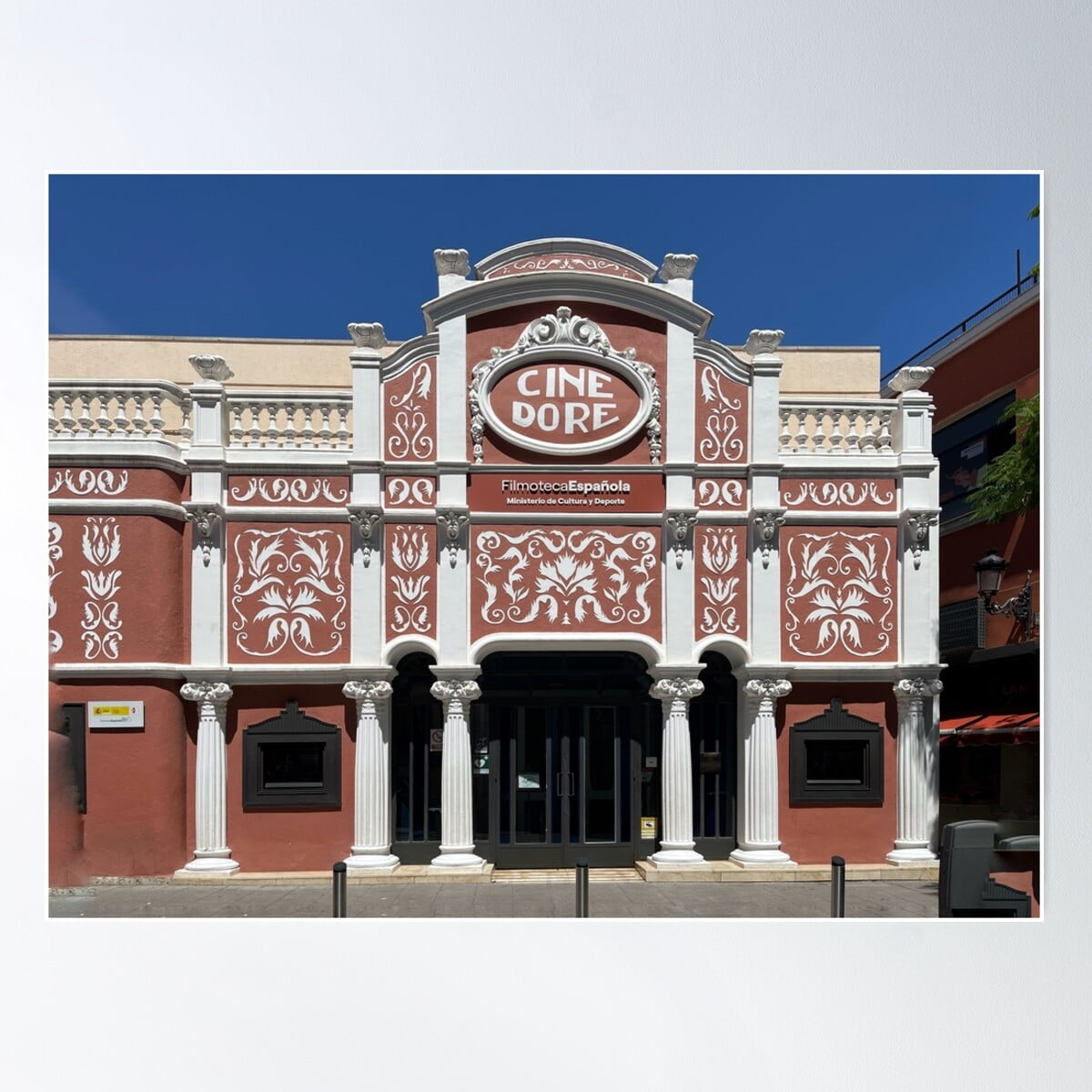 Cinema Dore Madrid Poster Wall Art, Modern Wall Decor For Living Room