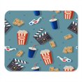 thumbnail image 1 of Cinema Film Reel Clapper Popcorn 3D Glasses Soda Cup Ticket Mousepad Mouse Pad Mouse Mat 9x10 inch, 1 of 3