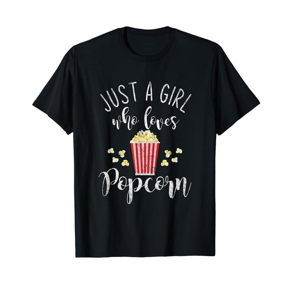 Cinema Lover Snack Fan Women Girls Kids Gift Popcorn T-Shirt