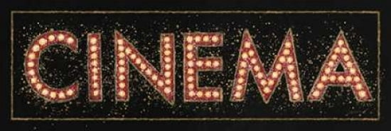 Cinema Marquee Canvas Art - James Wiens (12 x 36)
