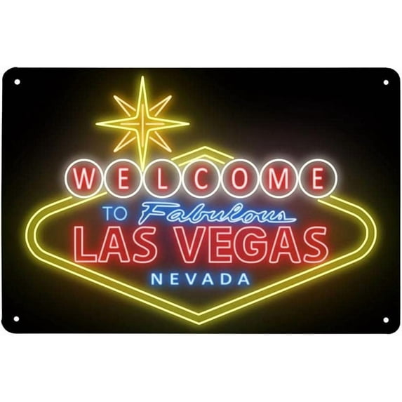 Cinema Neon Metal Sign Vegas Welcome Sign Western Decor Retro Metal Sign Vintage Wall Art Sign Gift Sign Inches, Red