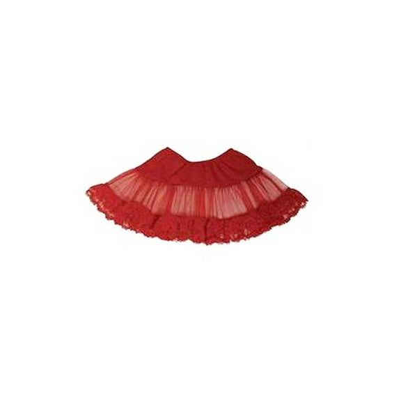 Cinema Secrets Womens Teardrop Lace Petticoat Red Adult Skirt Costume Accessory