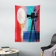 thumbnail image 1 of Cinema Tapestry, Colorful Projector Silhouette with Movie Reel Vintage Design Entertainment Theme, Wall Hanging for Bedroom Living Room Dorm Decor, 40W X 60L Inches, Multicolor, by Ambesonne, 1 of 2