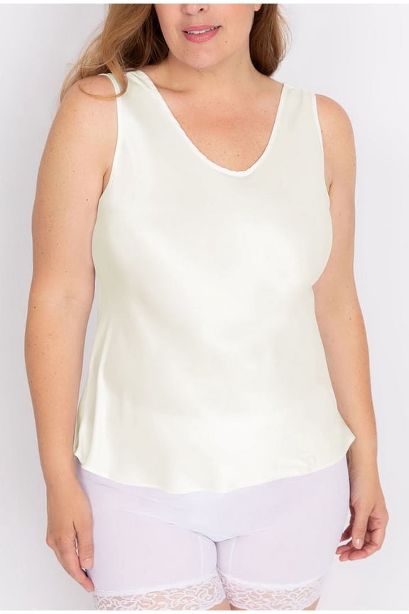 Women's Missy Scoop Neck Satin Camisole