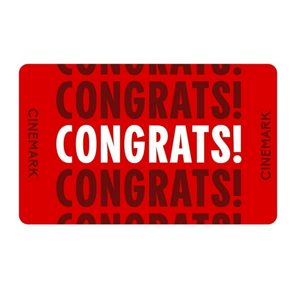 Cinemark $50 Congratulations eGift Card [Email Delivery]