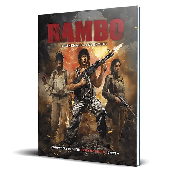 Cinematic Adventure: Rambo Expansion Hardcover RPG Book, For Use With The Everyday Heroes Core Rulebook, d20 5e Compatible