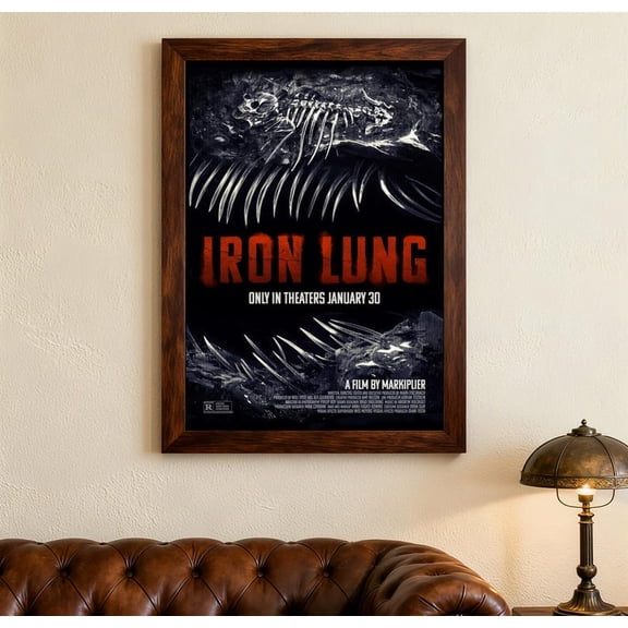 Cinematic Deep Sea Creature Skeleton Movie Poster Decor Featuring Iron Lung Sci Fi Horror Film Atmosphere Wall Art Print 8x12 UNFRAMED