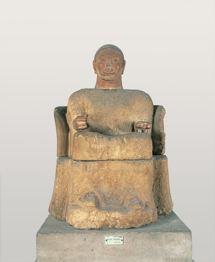Cinerary Statue Canvas Art - (18 x 24)