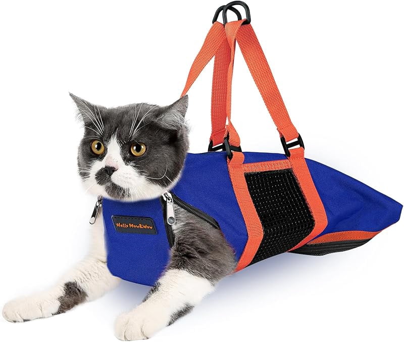 Asixxsix Katzenpflege-Tasche – Atmungsaktive Tragetasche Zum Krallenschneiden & Ohrenreinigen