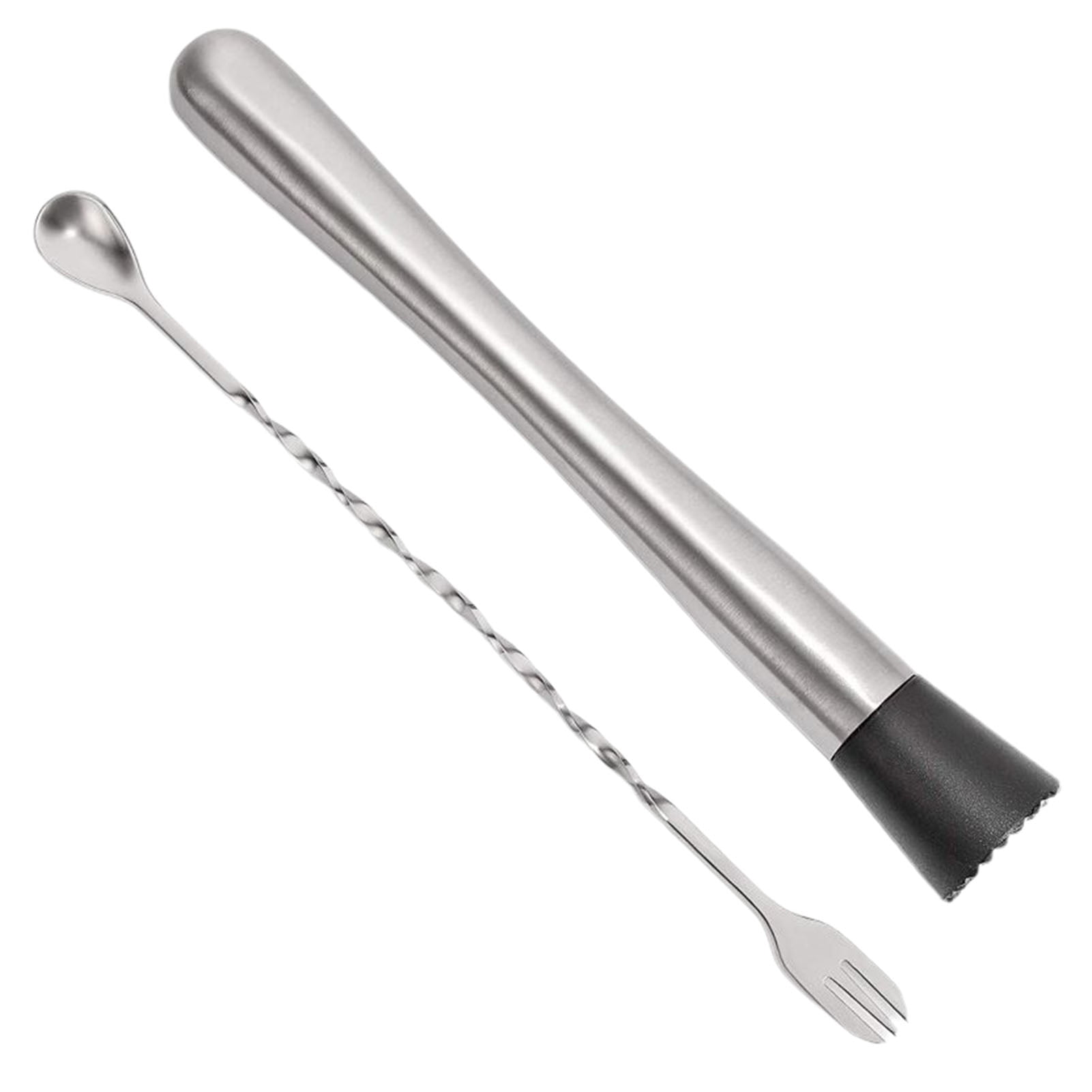 Spremiagrumi E Pestello Per Cocktail In Acciaio Inox 304 | Muddler Bar Per Mojito E Caipirinha | Strumento Professionale Con Testina In PP | Lunghezza 20 Cm