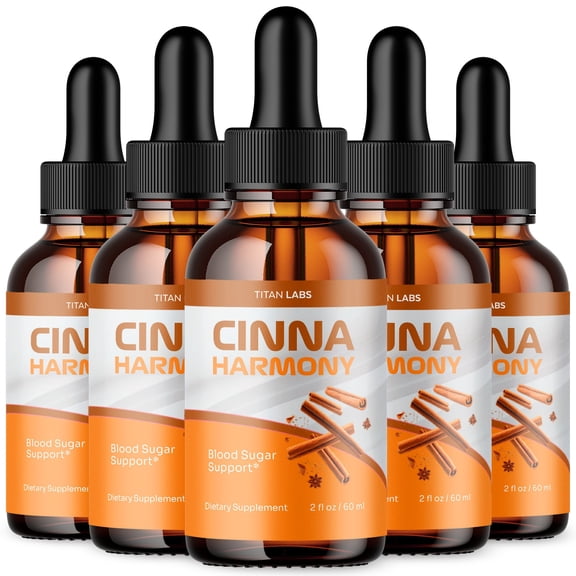Cinna Harmony Advanced Formula Drops Blood Balance Support Supplement CinnaHarmony 150 Servings