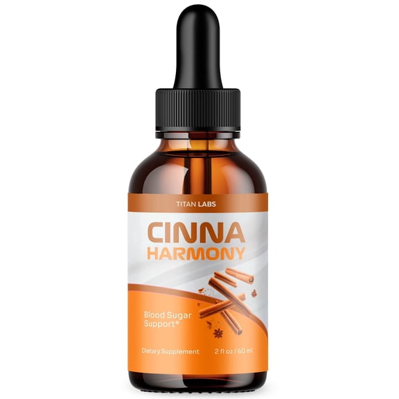 Cinna Harmony Advanced Formula Drops Blood Balance Support Supplement CinnaHarmony 30 Servings