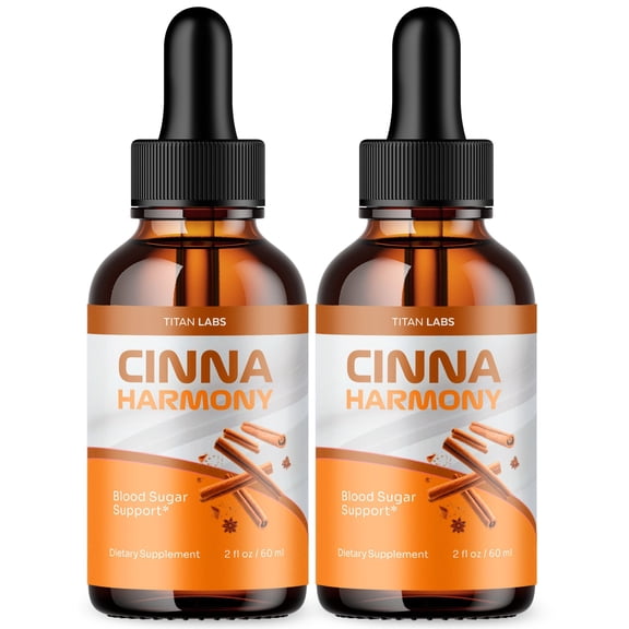 Cinna Harmony Advanced Formula Drops Blood Balance Support Supplement CinnaHarmony 60 Servings