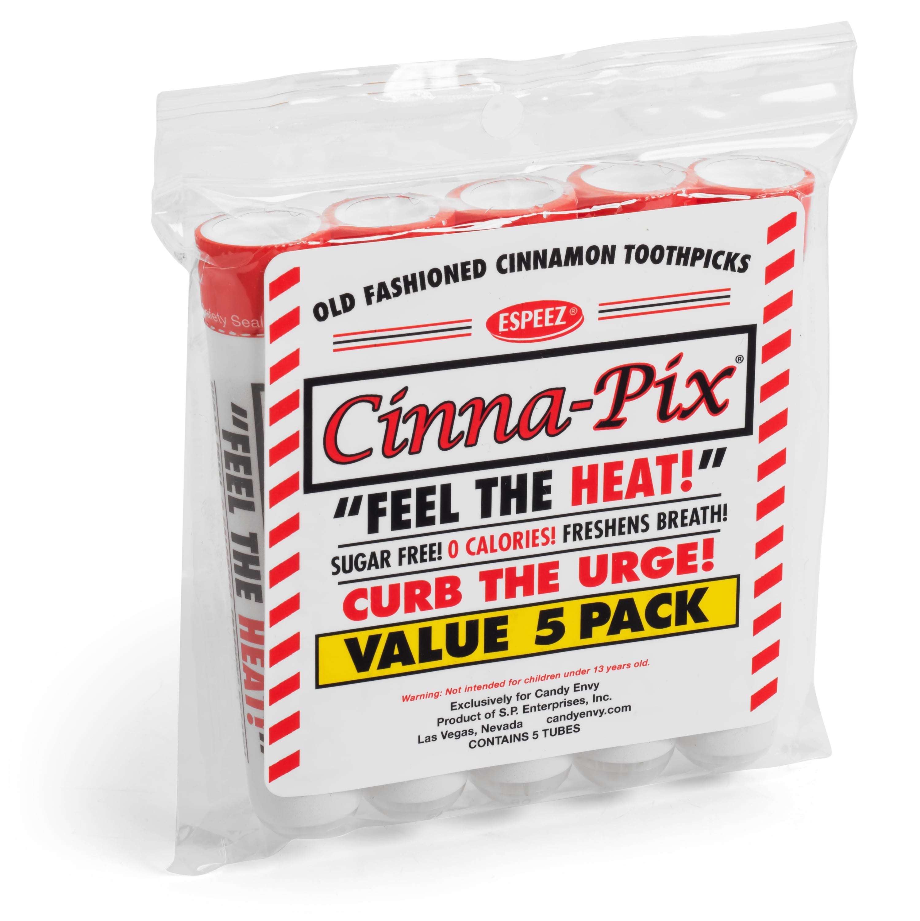 CinnaPix Cinnamon Toothpicks Tubes (5 Pack)