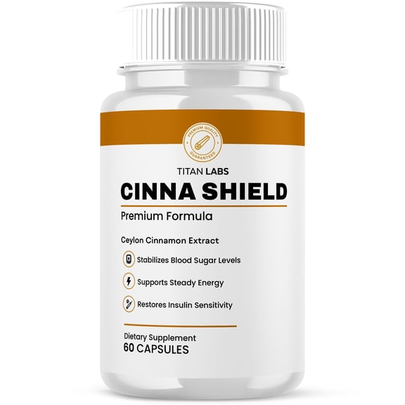 Cinna Shield Advanced Formula Blood Support Pills for Health and Wellness CinnaShield Capsules (1 Pack)