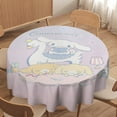 Cinnamoroll Anime Dog Round Tablecloth，Waterproof Stain and Wrinkle