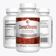 CinnaChroma Blood Sugar Support Supplement - Cinnamon Capsules with Chromium Picolinate Plus Vitamin D3 and K2