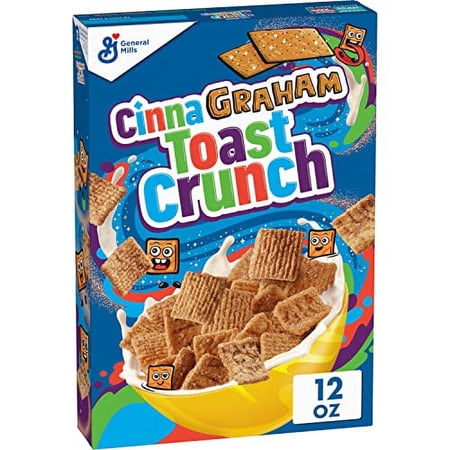 CinnaGraham Toast Crunch Cereal, Mid-Size, 12 oz