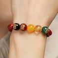 thumbnail image 1 of Cinnabar Bracelet Natural Five Gods Of Wealth Purple Gold, 1 of 2