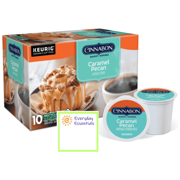 Cinnabon Caramel Pecan Coffee, Keurig Single Serve K-Cup Pods, 10 Count